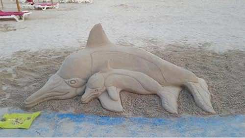 Delfino di sabbia