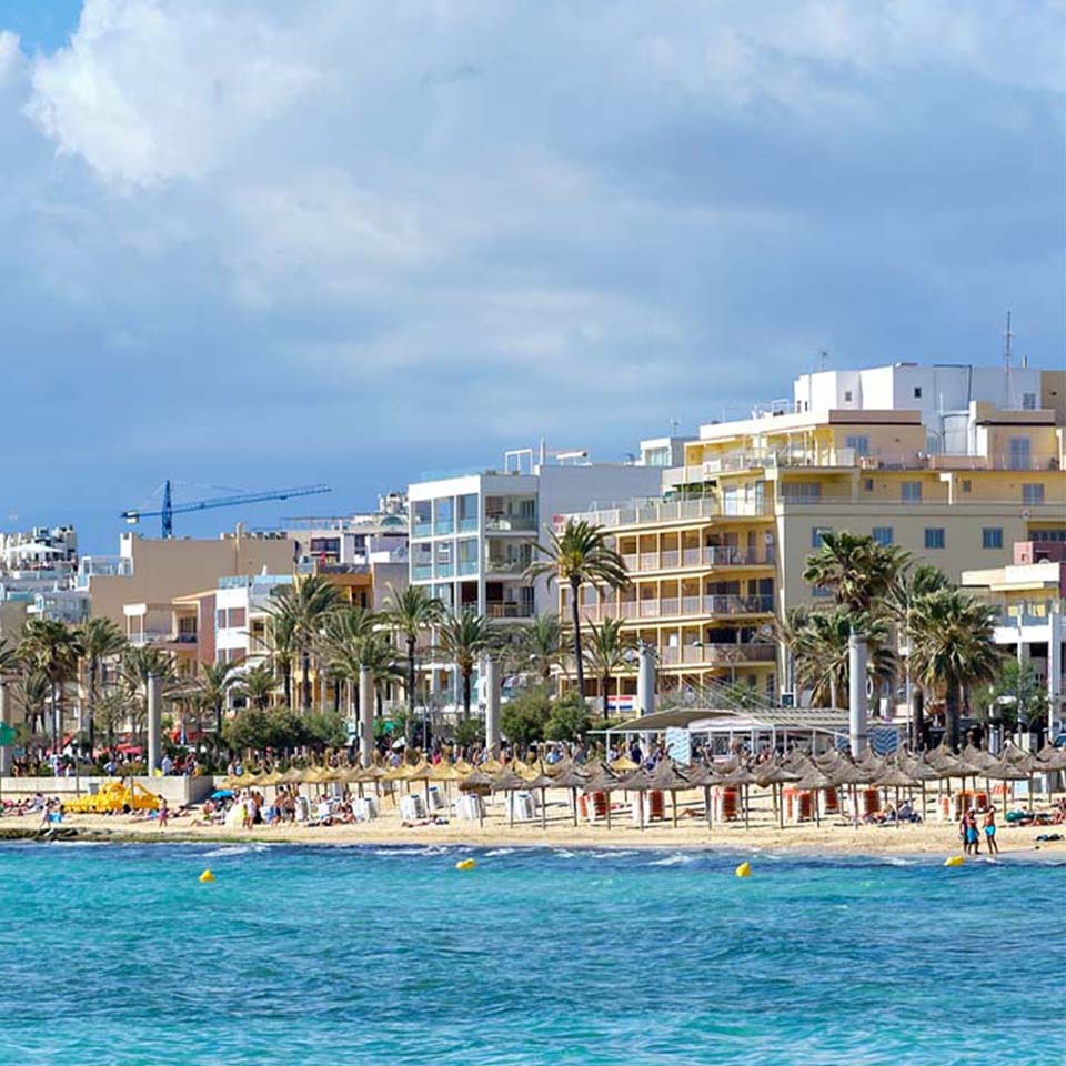 Arenal beach and coast