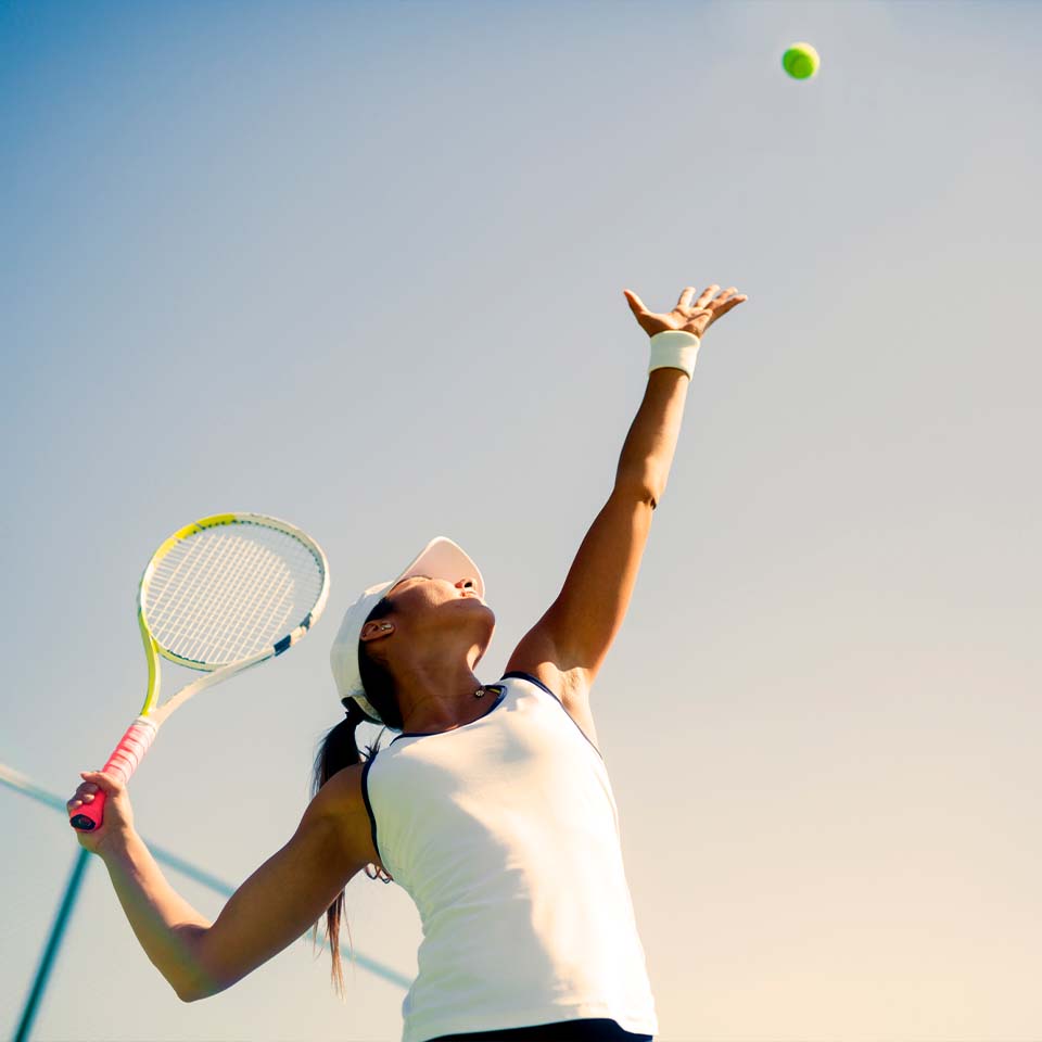 Tennis spieler in Mallorca
