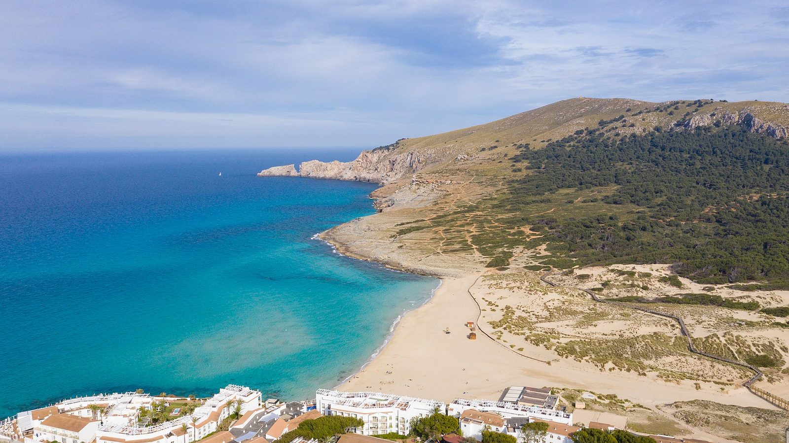 Dunes et plage de Cala Mesquida