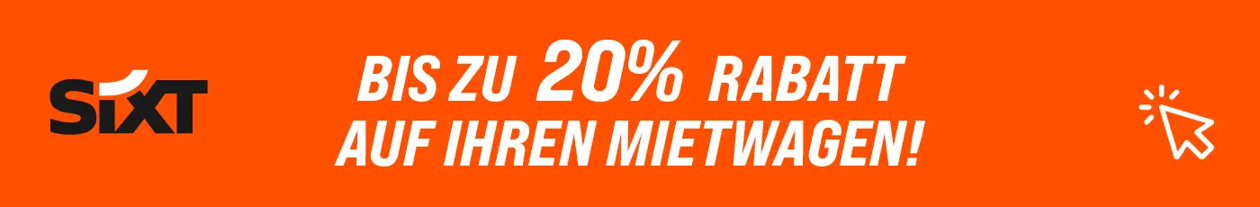 Bis zu 20% auf Ihren Mietwagen