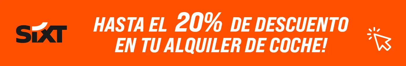 Hasta un 20% de descuento en su coche de alquiler