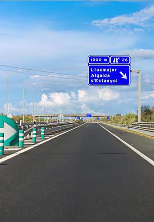 Motorway in Mallorca