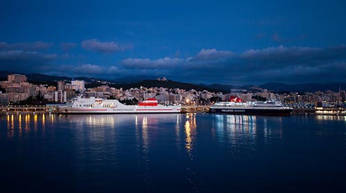 a city next to a body of water