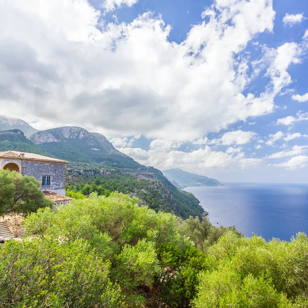Vista sui monti Tramuntana