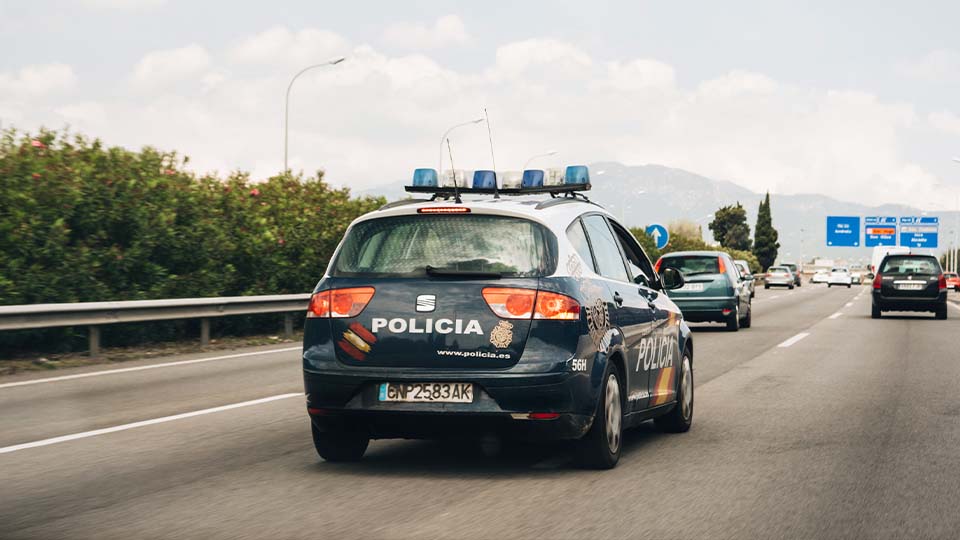 Traffic safety control in Mallorca