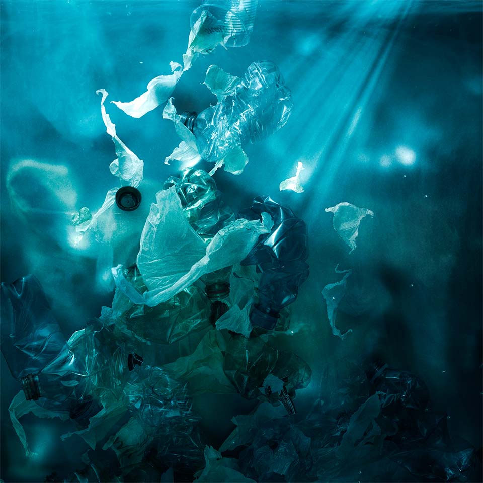 Waste in the ocean Mallorca