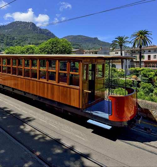Historic railway in Sóller, Mallorca