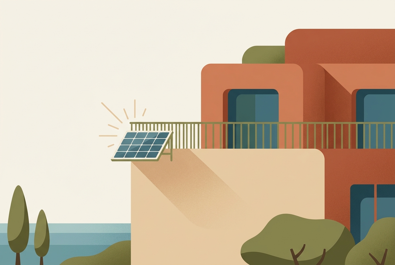 Placa solar de balcó a Espanya: normes i registre 2026