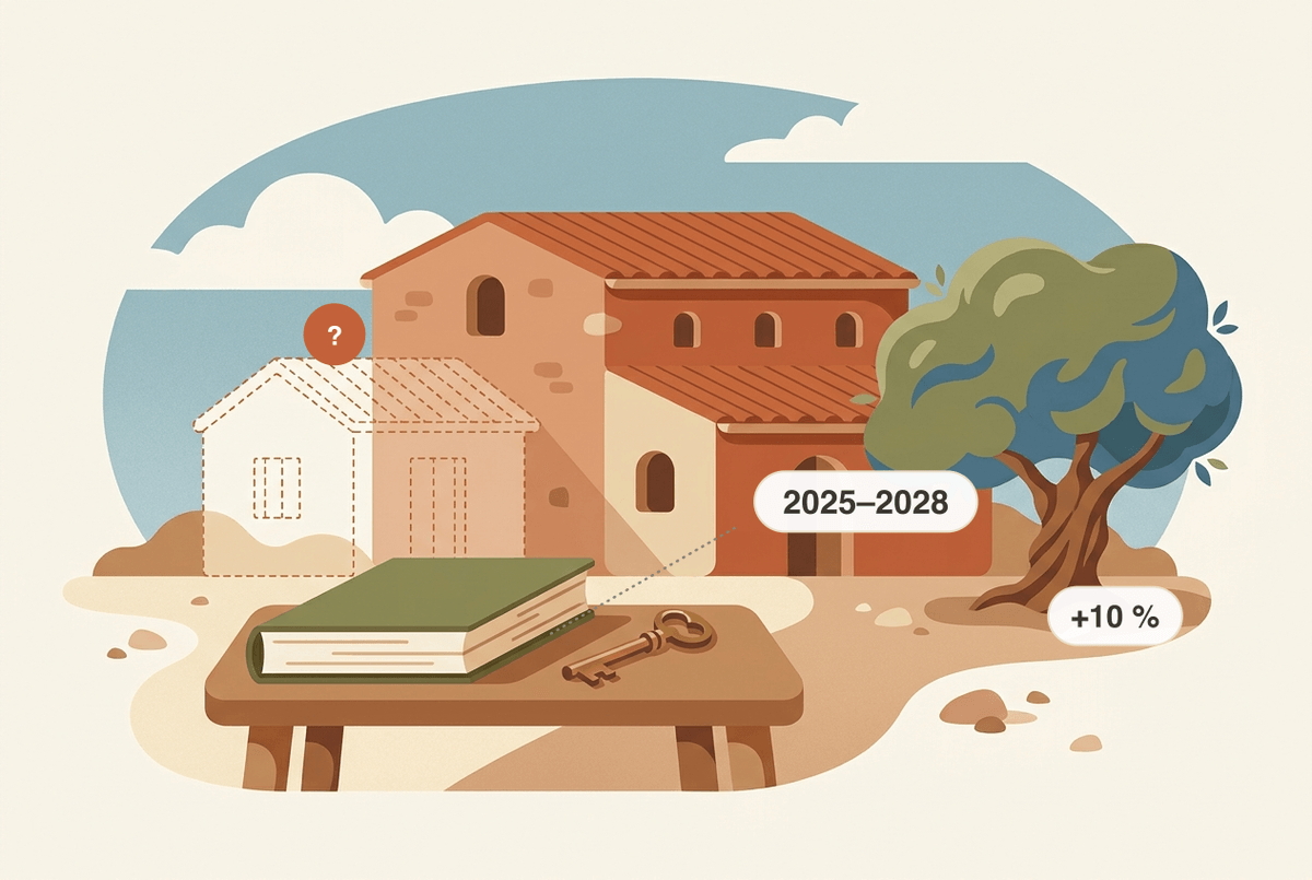 Fuera de ordenación in Mallorca: finca with a tolerated but non-legalised annex — illustration of grandfathered status and buying risks