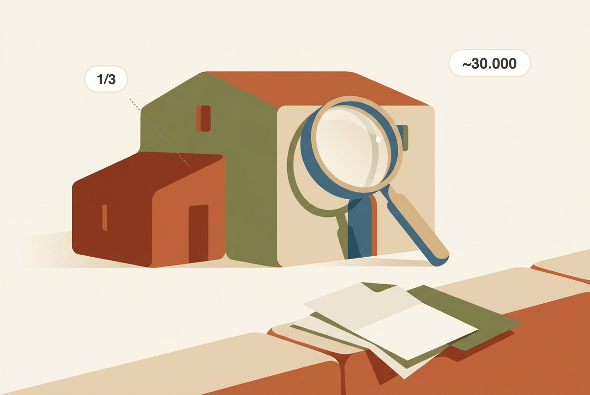 Comprar o heretar una casa amb annex il·legal a Mallorca: s'annex sota sa lupa — il·lustració de sa due diligence