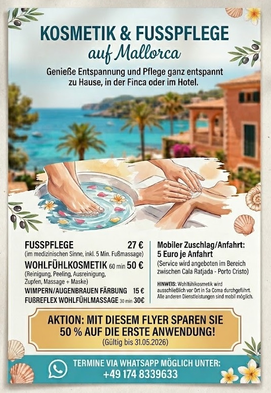 Mobile Fußpflege & Wohlfühlkosmetik