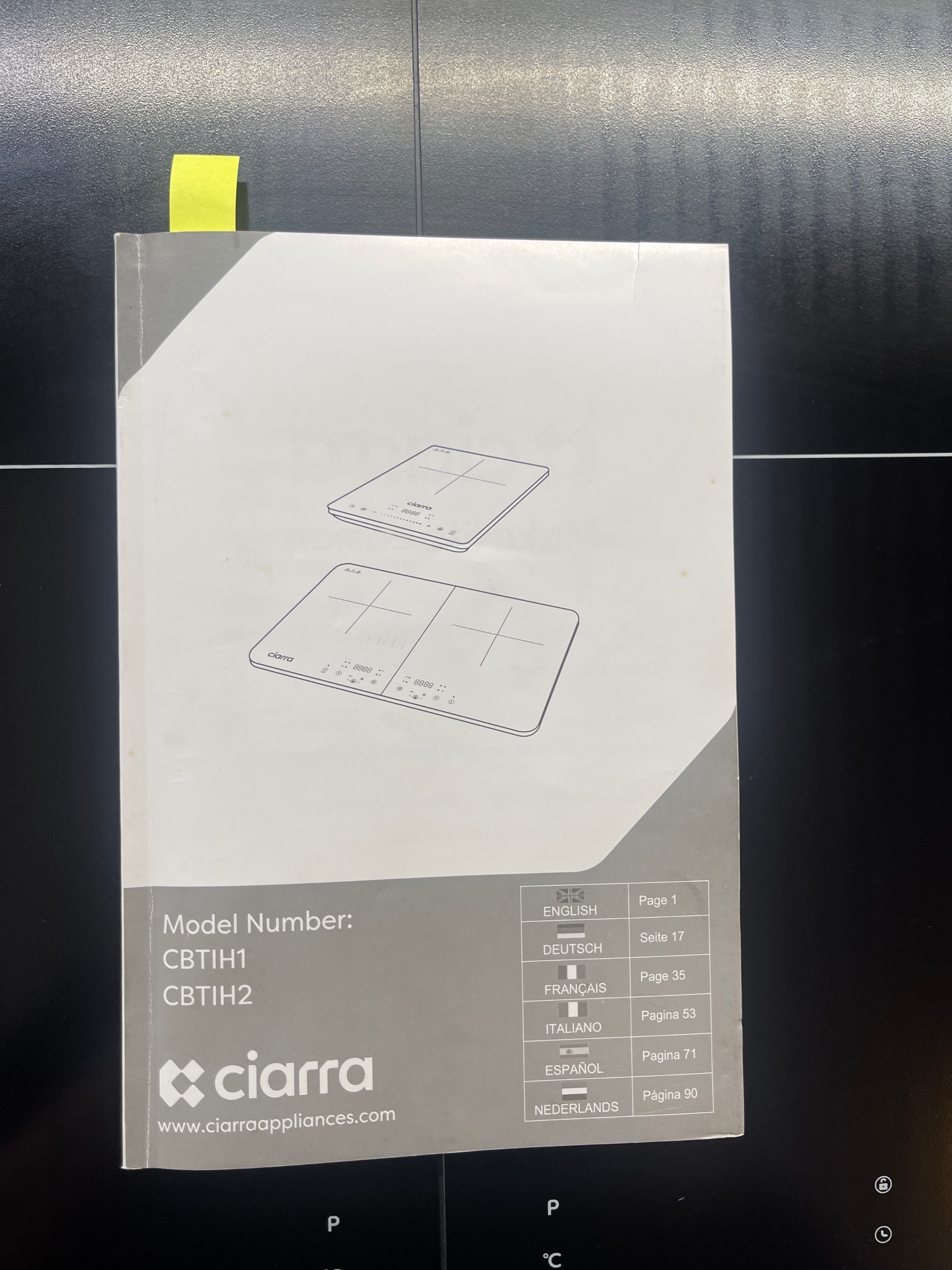 Ciarra Doppel-Induktionskochfeld Induktionsherd 4