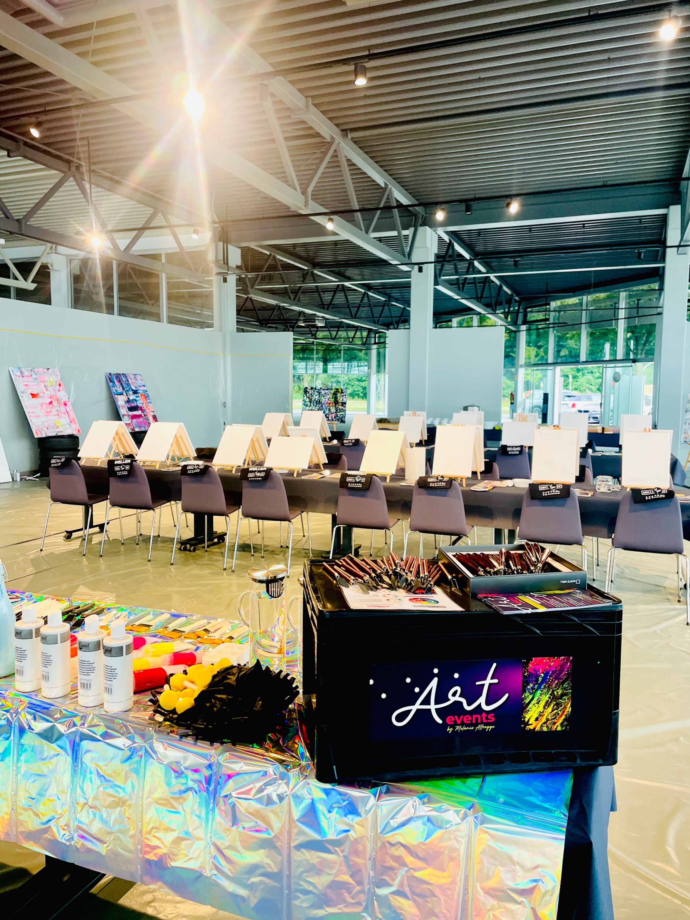 Großformatiges Original Kunstwerk 150x150 | Golden Juicy Summer 11