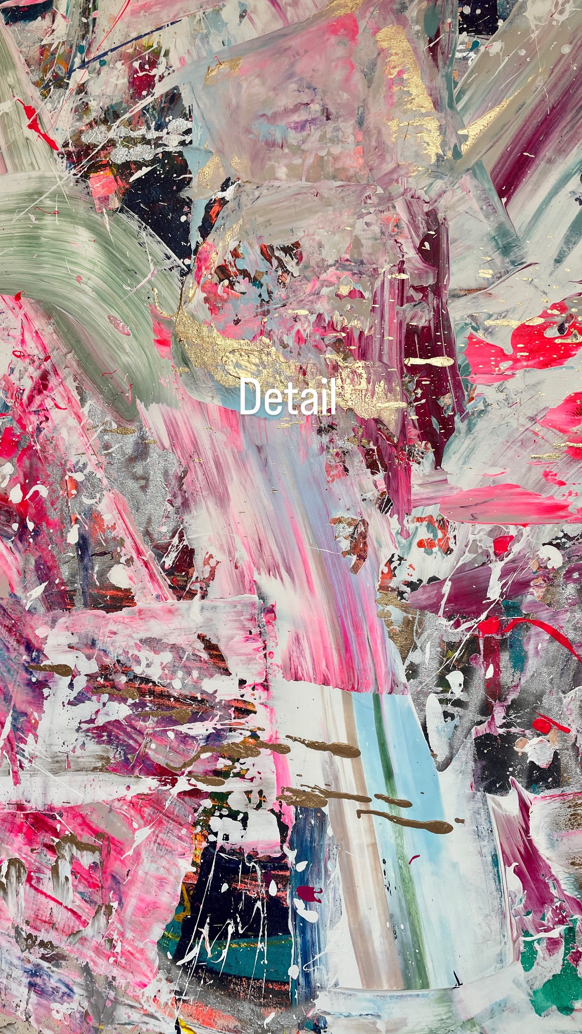 Großformatiges Original Kunstwerk 150x150 | Golden Juicy Summer 4